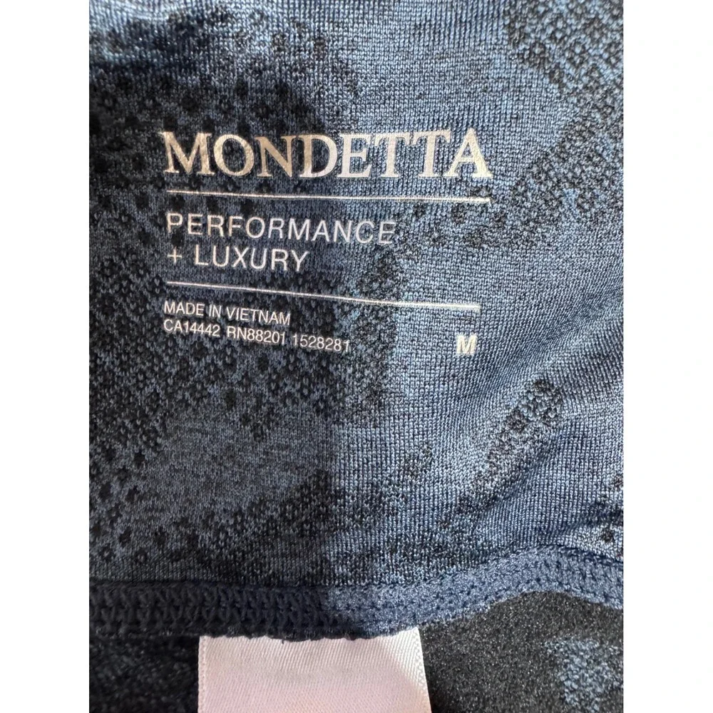 Mondetta Womens Med Gray Camo Activewear Leggings Pockets Workout Athleisure Gym